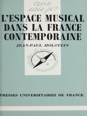 cover image of L'espace musical dans la France contemporaine